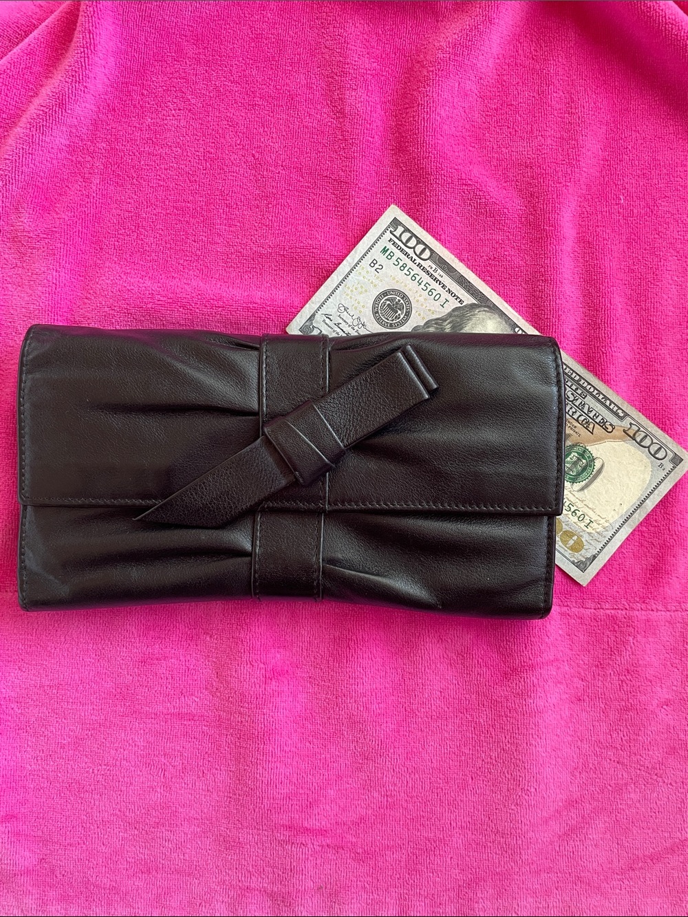 Mint Auth.Furla wallet Stunning with Fancy Bow Tie - Picture 14 of 14